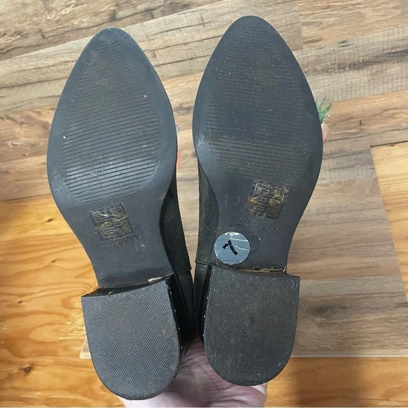 Call it Spring green suede pointy toe ankle boots - Picture 6 of 9